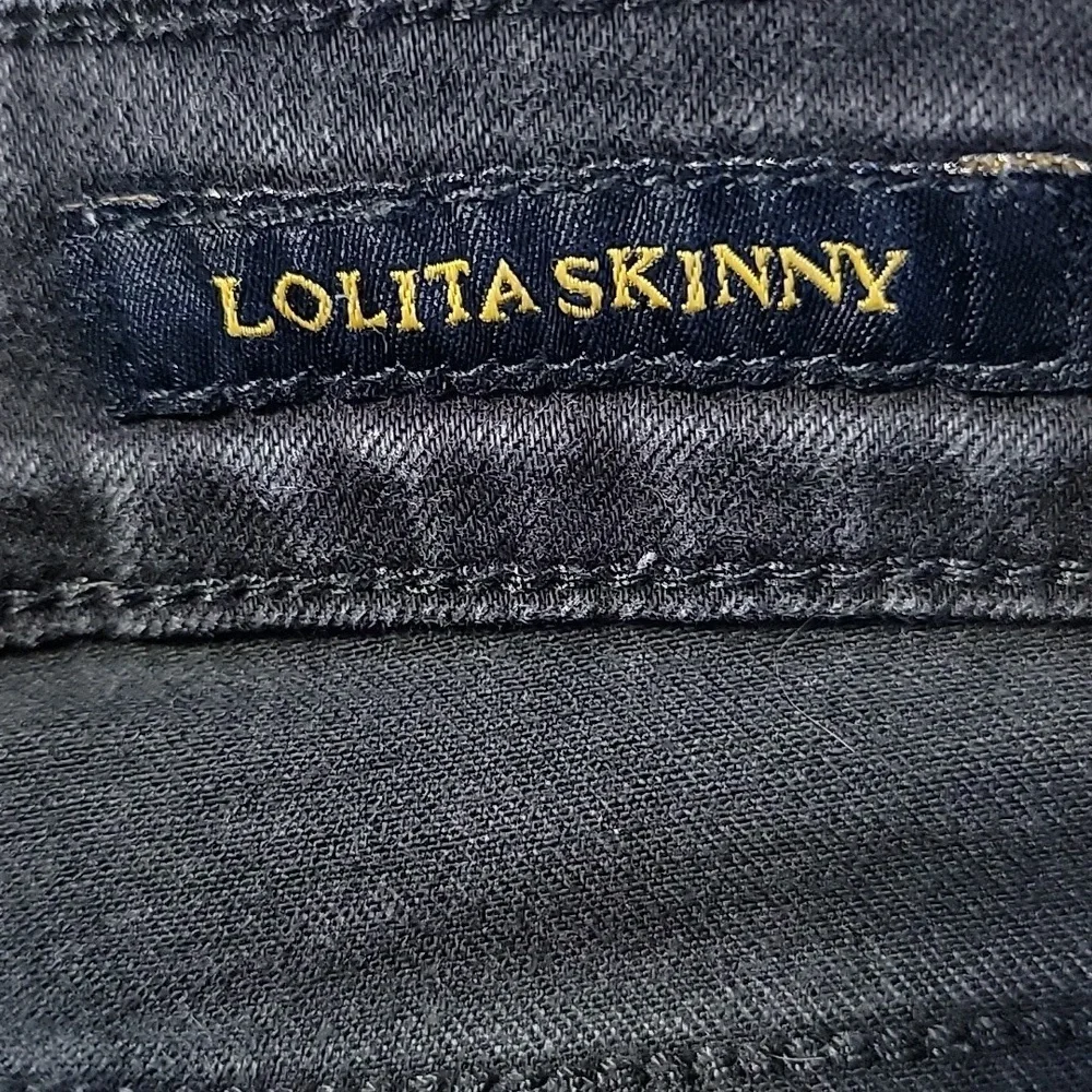 Lucky Brand Lolita Skinny Black Denim 5 Pocket Jeans Size 8/29 EUC - Picture 6 of 13
